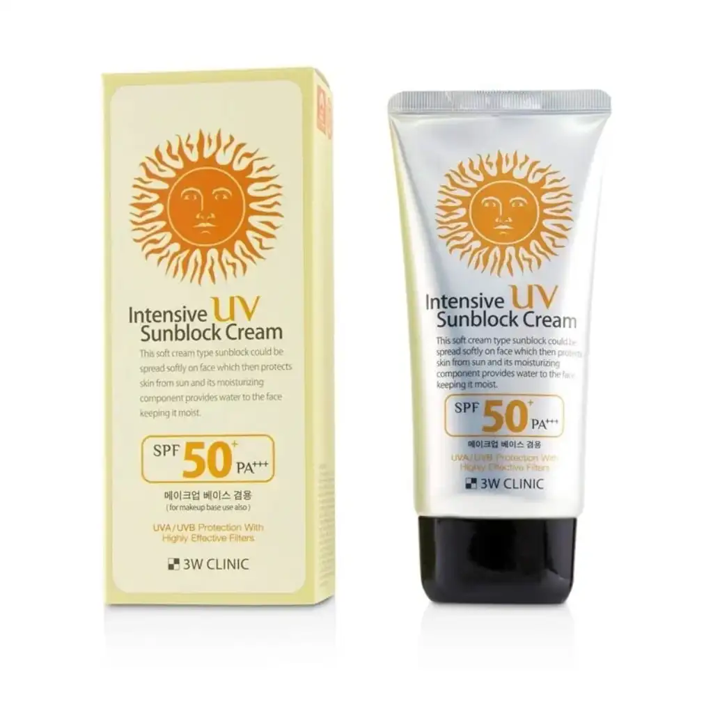3W-Clinic-UV-Sunblock-Cream-SPF-50PA-–-70ml.webp 3W Clinic UV Sunblock Cream SPF 50+PA+++ – 70ml - Image 1