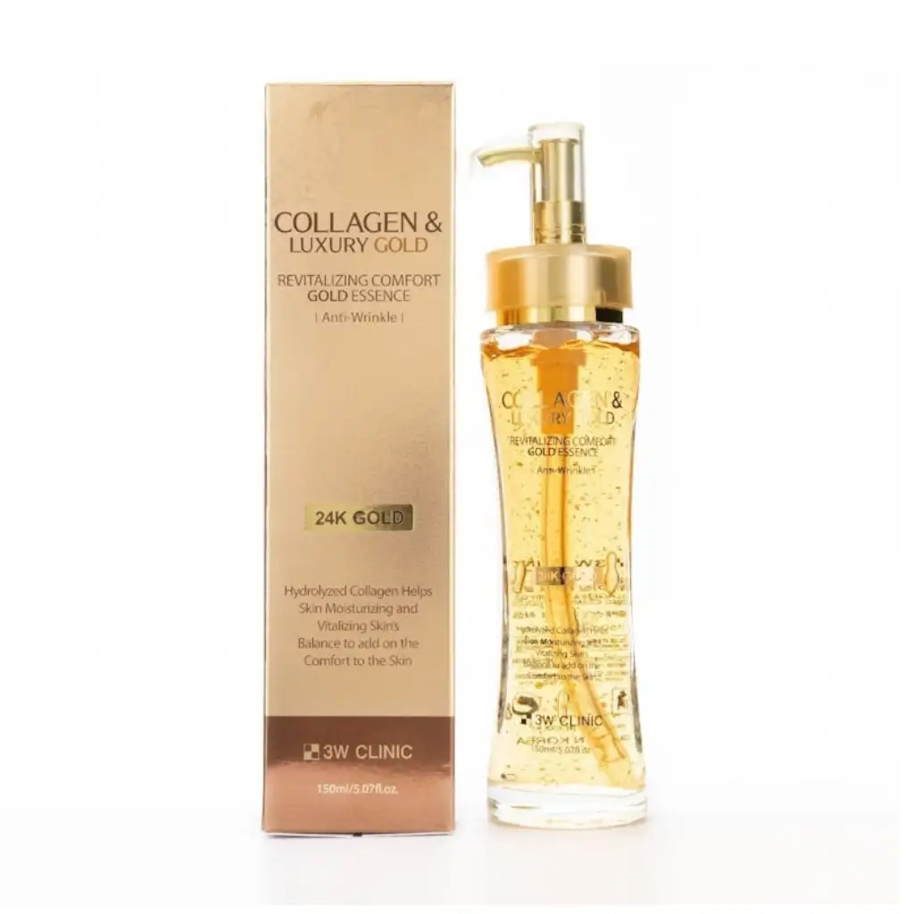 3w-Clinic-Collagen-Luxury-Revitalizing-Comfort-Gold-Essence-–-150ml.webp 3w Clinic Collagen & Luxury Revitalizing Comfort Gold Essence – 150ml - Image 1