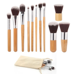 Bamboo Makeup Brush Set 11 Piece