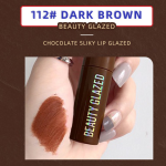 Beauty Glazed Chocolate Lipstick – 112# Dark Brown