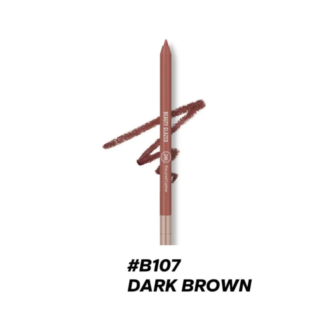 Beauty-Glazed-Lip-Liner-Waterproof-Long-Lasting-–-B107-Dark-Brown.webp Beauty Glazed Lip Liner Waterproof & Long Lasting – B107 Dark Brown - Image 1