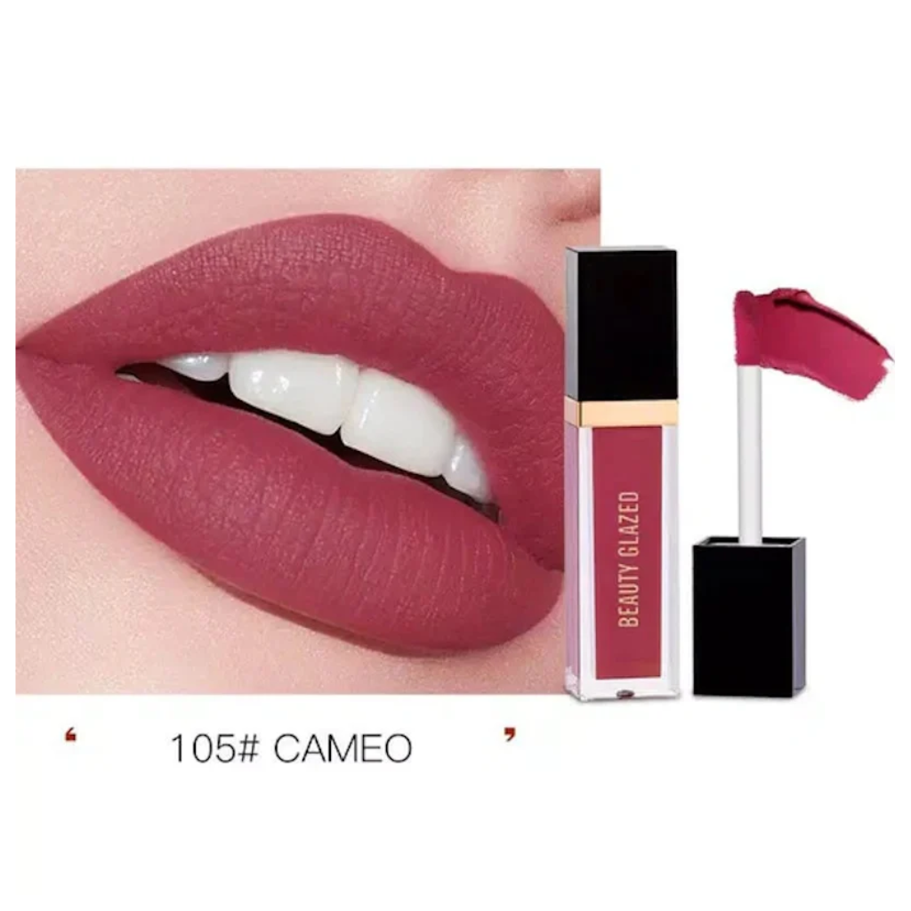 Beauty-Glazed-Matte-Liquid-Lipstick-Cameo-105.webp Beauty Glazedm Matte Liquid Lipstick Cameo 105 - Image 1