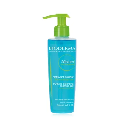 Bioderma Gel Face Wash Sebium Gel Moussant Purifying Cleansing Foaming – 200ml