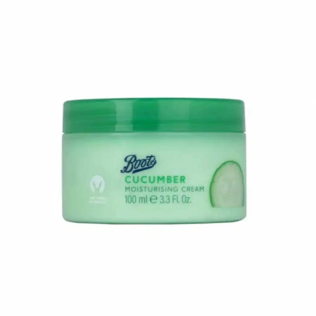 Boots-Cucumber-Moisturizing-Cream-–-100ml.webp Boots Cucumber Moisturizing Cream – 100ml - Image 1