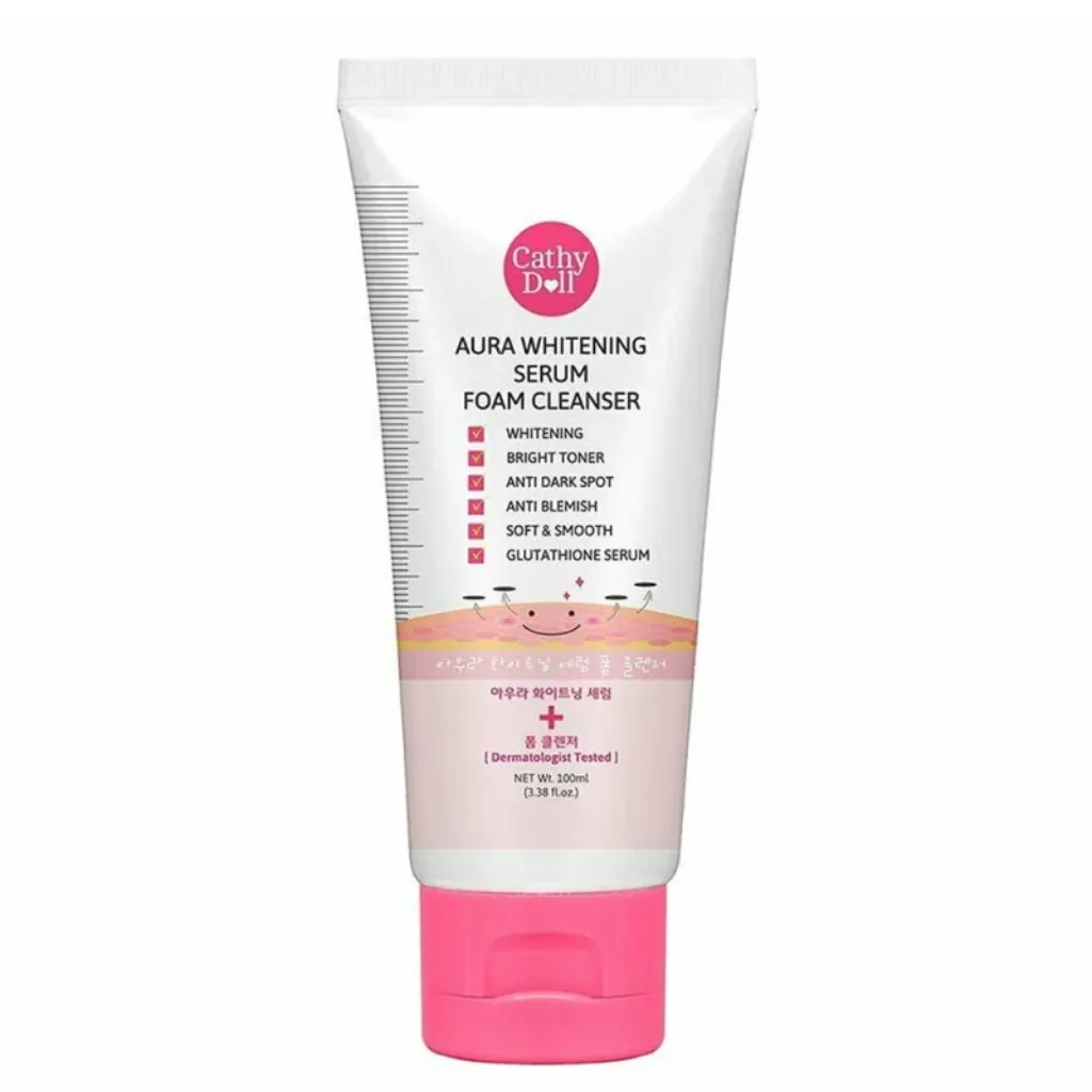 Cathy-Doll-Aura-Whitening-Serum-Foam-Cleanser-–-100ml.webp Cathy Doll Aura Whitening Serum Foam Cleanser – 100ml - Image 1
