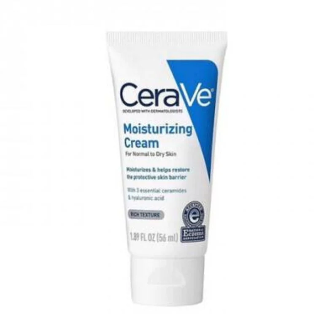 CeraVe-Moisturizing-Cream-For-Normal-To-Dry-Skin-–-56ml.webp CeraVe Moisturizing Cream For Normal To Dry Skin – 56ml - Image 1
