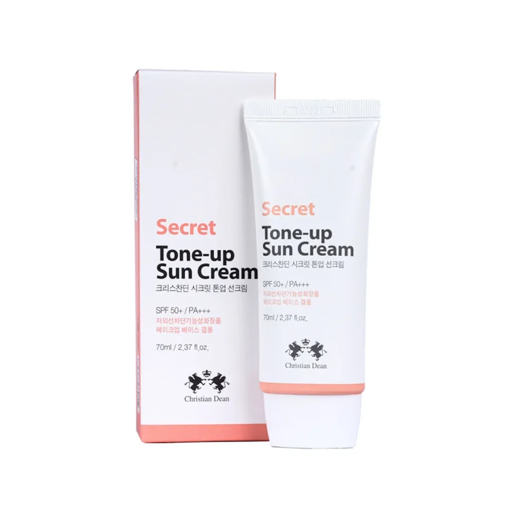Christian-Dean-Secret-Tone-Up-Sun-Cream-–-70ml.webp Christian Dean Secret Tone Up Sun Cream – 70ml - Image 1