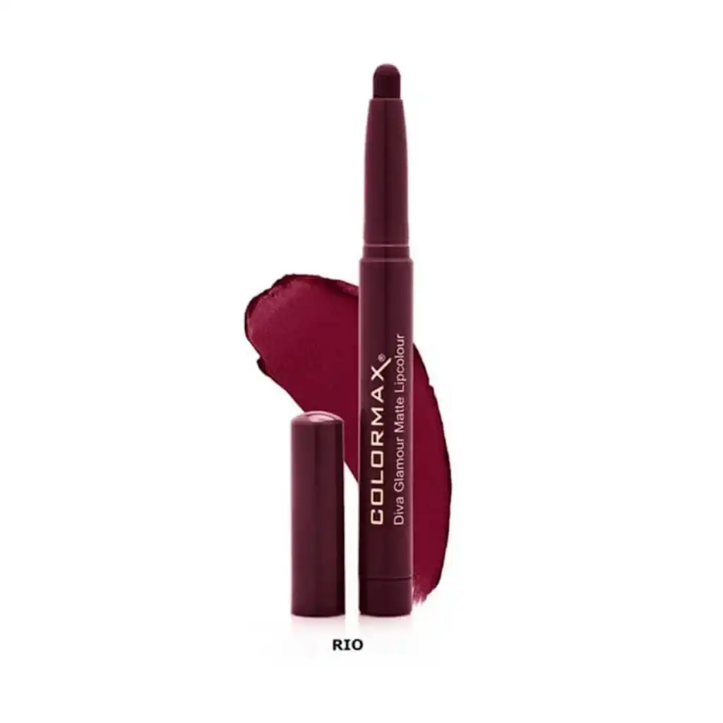 Colormax-Diva-Glamour-Matte-Lip-Color-–-Rio.webp Colormax Diva Glamour Matte Lip Color – Rio - Image 1