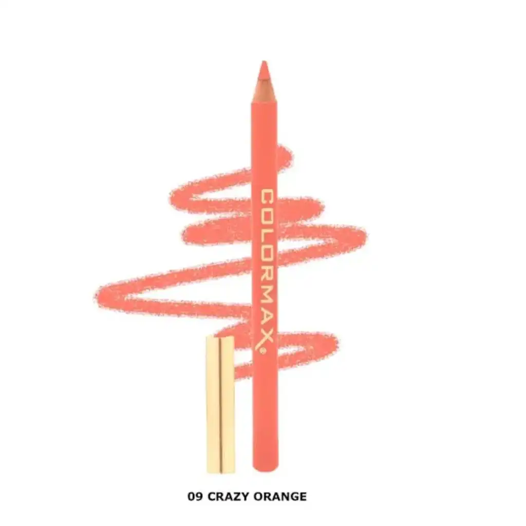 Colormax-Satin-Glide-Lip-Liner-Pencil-–-Crazy-Orange-09.webp Colormax Satin Glide Lip Liner Pencil – Crazy Orange 09 - Image 1