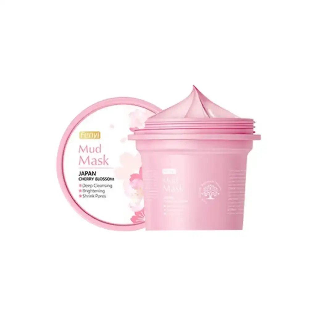 Fenyi-Cherry-Blossom-Mud-Mask-–-100g.webp Fenyi Cherry Blossom Mud Mask – 100g - Image 1
