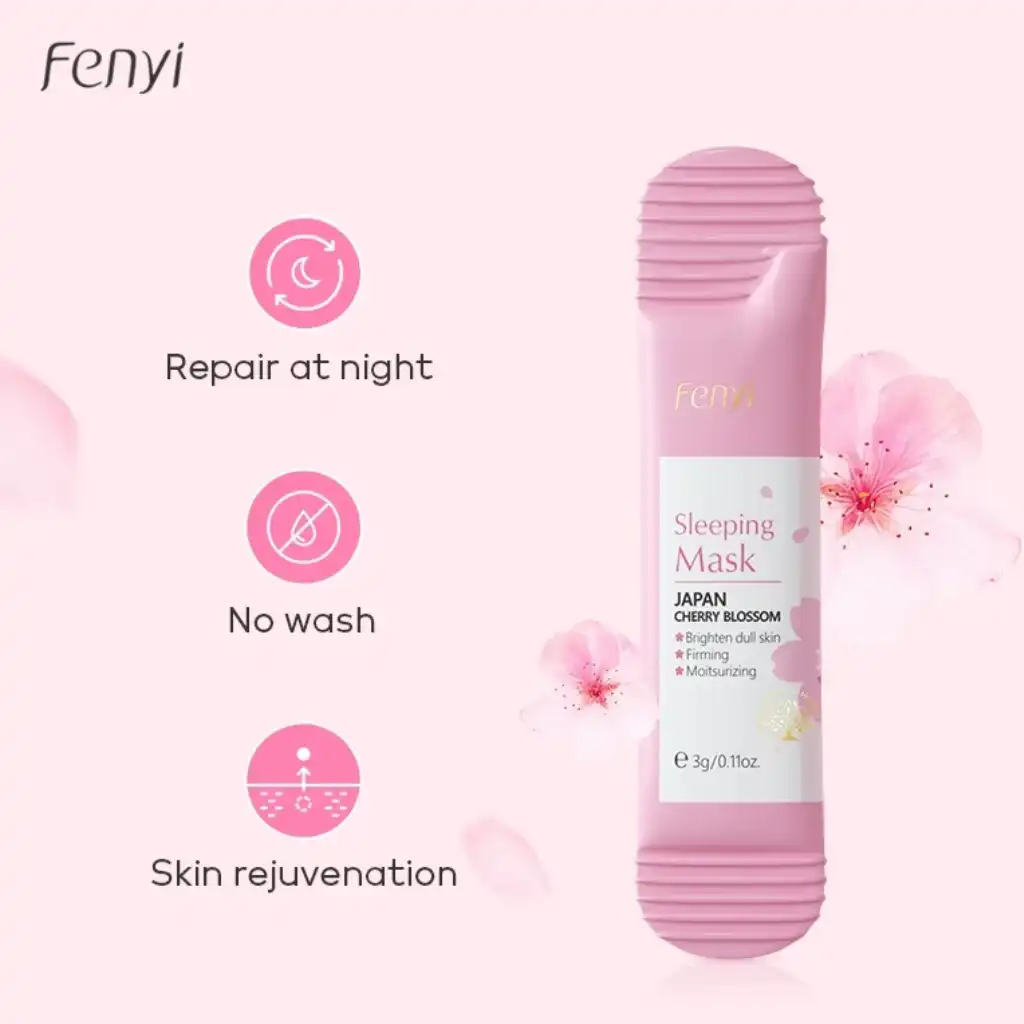 Fenyi-Cherry-Blossom-Sleeping-Mask-3gm.webp Fenyi Cherry Blossom Sleeping Mask 3gm - Image 1