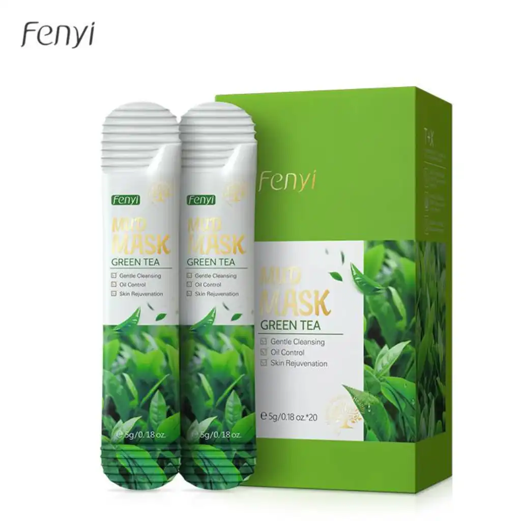 Fenyi-Green-Tea-Mud-Mask-–-5gm.webp Fenyi Green Tea Mud Mask – 5gm - Image 1