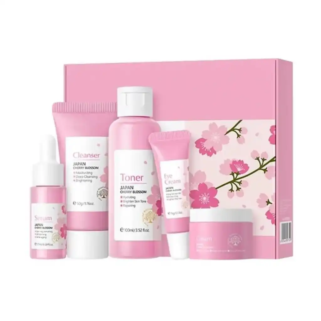 Fenyi-Japan-Cherry-Blossom-5pcs-Skincare-Set.webp Fenyi Japan Cherry Blossom 5pcs Skincare Set - Image 1