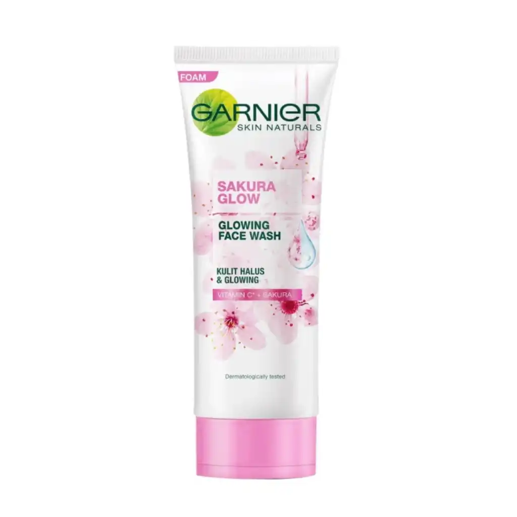 Garnier-Sakura-Glow-Glowing-Face-Wash-Facial-Cleanser-–-100ml-1.webp Garnier Sakura Glow Glowing Face Wash Facial Cleanser – 100ml - Image 1