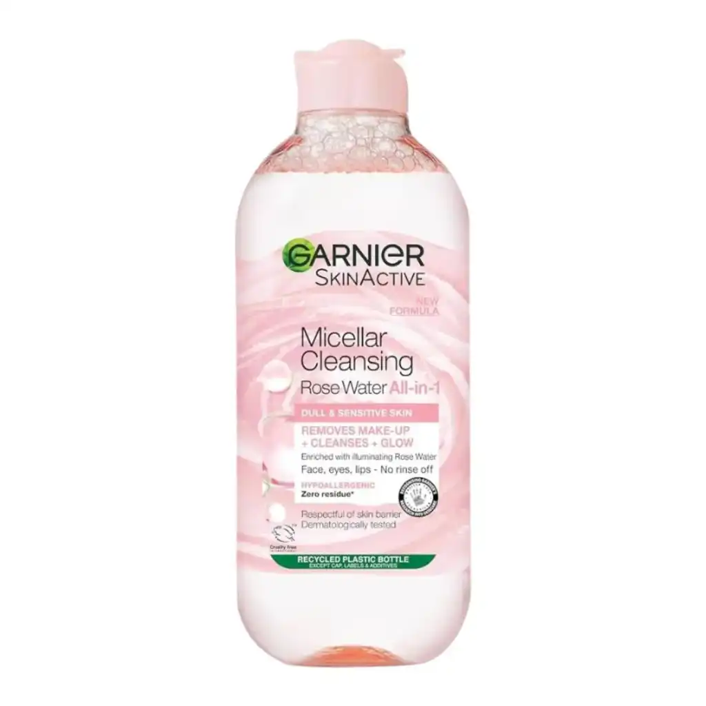 Garnier-Skinactive-Micellar-Water-With-Rose-Water-All-in-1-–-400ml-1.webp Garnier Micellar Cleansing Water in Oil All in 1 – 400ml - Image 1