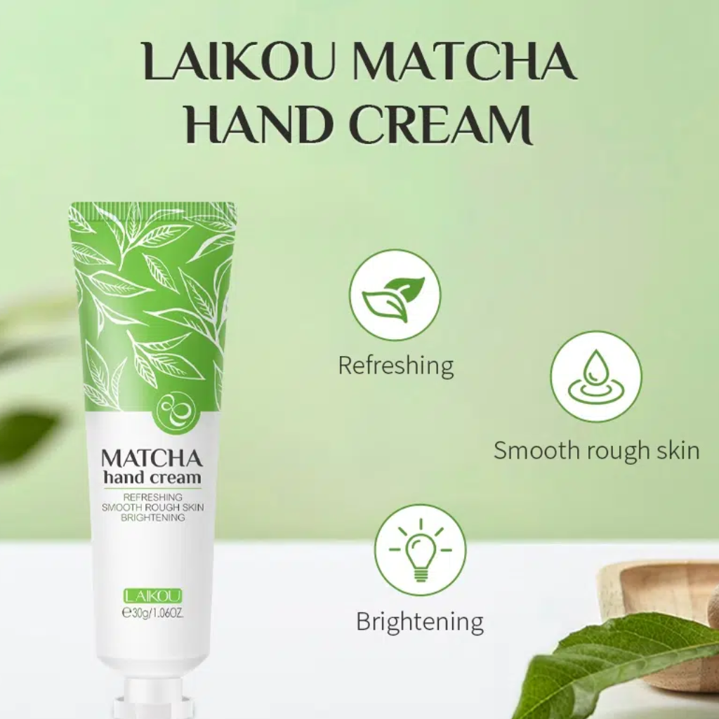 LAIKOU-Matcha-Hand-Cream-–-30g.webp LAIKOU Matcha Hand Cream – 30g - Image 1
