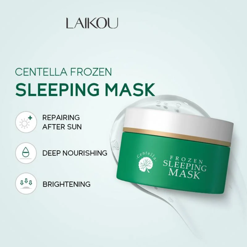 Laikou-Centella-Frozen-Sleeping-Mask-Brightening-–-100g.webp Laikou Centella Frozen Sleeping Mask Brightening – 100g - Image 1