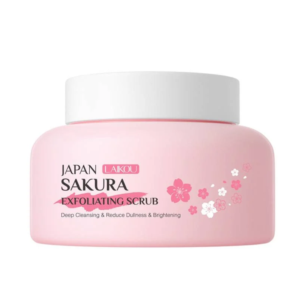 Laikou-Japan-Sakura-Exfoliating-Scrub-–-100g.webp Laikou Japan Sakura Exfoliating Scrub – 100g - Image 1