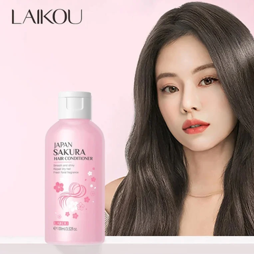 Laikou-Japan-Sakura-Hair-Conditioner-–-100ml.webp Laikou Japan Sakura Hair Conditioner – 100ml - Image 1