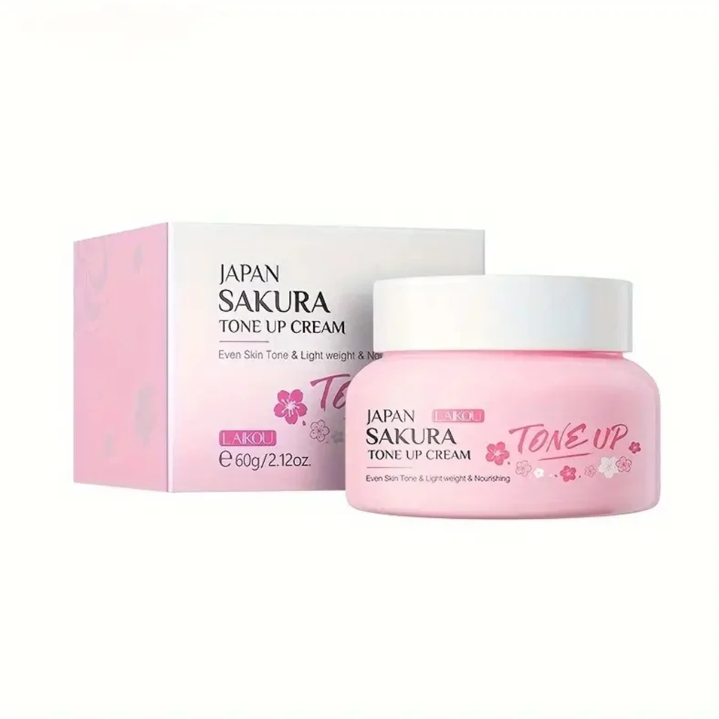 Laikou-Japan-Sakura-Tone-Up-Cream-–-60g.webp Laikou Pro Niacinamide Skincare Set Brightening – 4pcs - Image 1