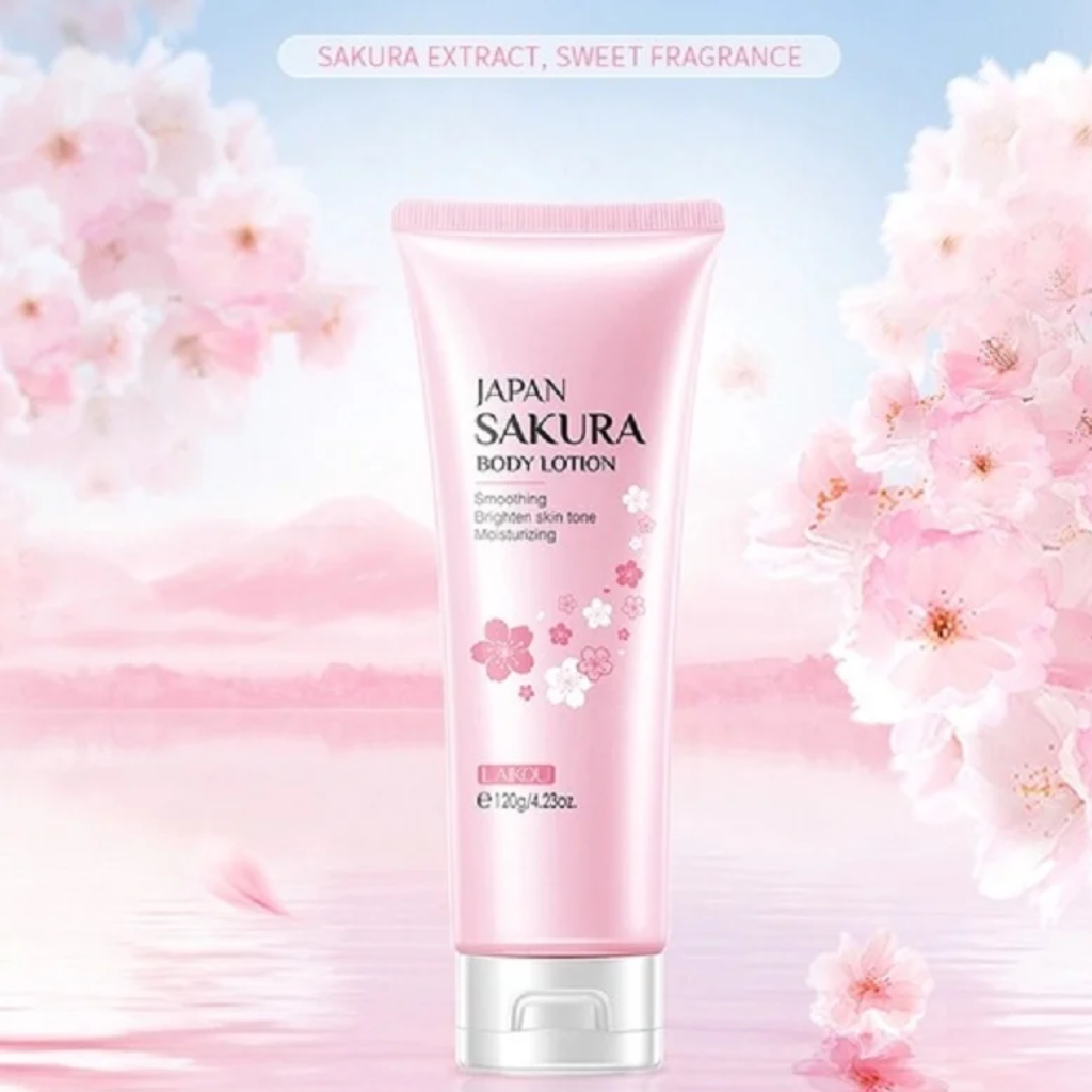 Laikou-Sakura-Body-Lotion-–-120gm.webp Laikou Sakura Body Lotion – 120gm - Image 1