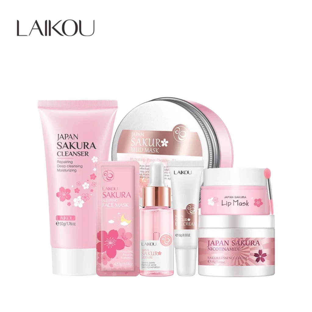 Laikou-Sakura-Skin-Care-Set-–-7pcs-1.webp Laikou Sakura Skin Care Set – 7pcs - Image 1