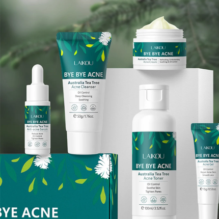 Laikou Tea Tree Bye Bye Acne Skincare Set – 5pcs