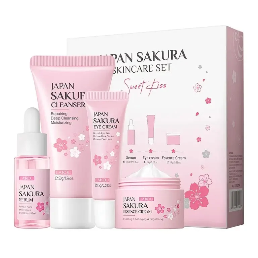 Laikou-japan-Sakura-Skin-Care-Set-4-pcs-Sweet-Kiss-.webp Laikou japan Sakura Skin Care Set 4 pcs ( Sweet Kiss ) - Image 1