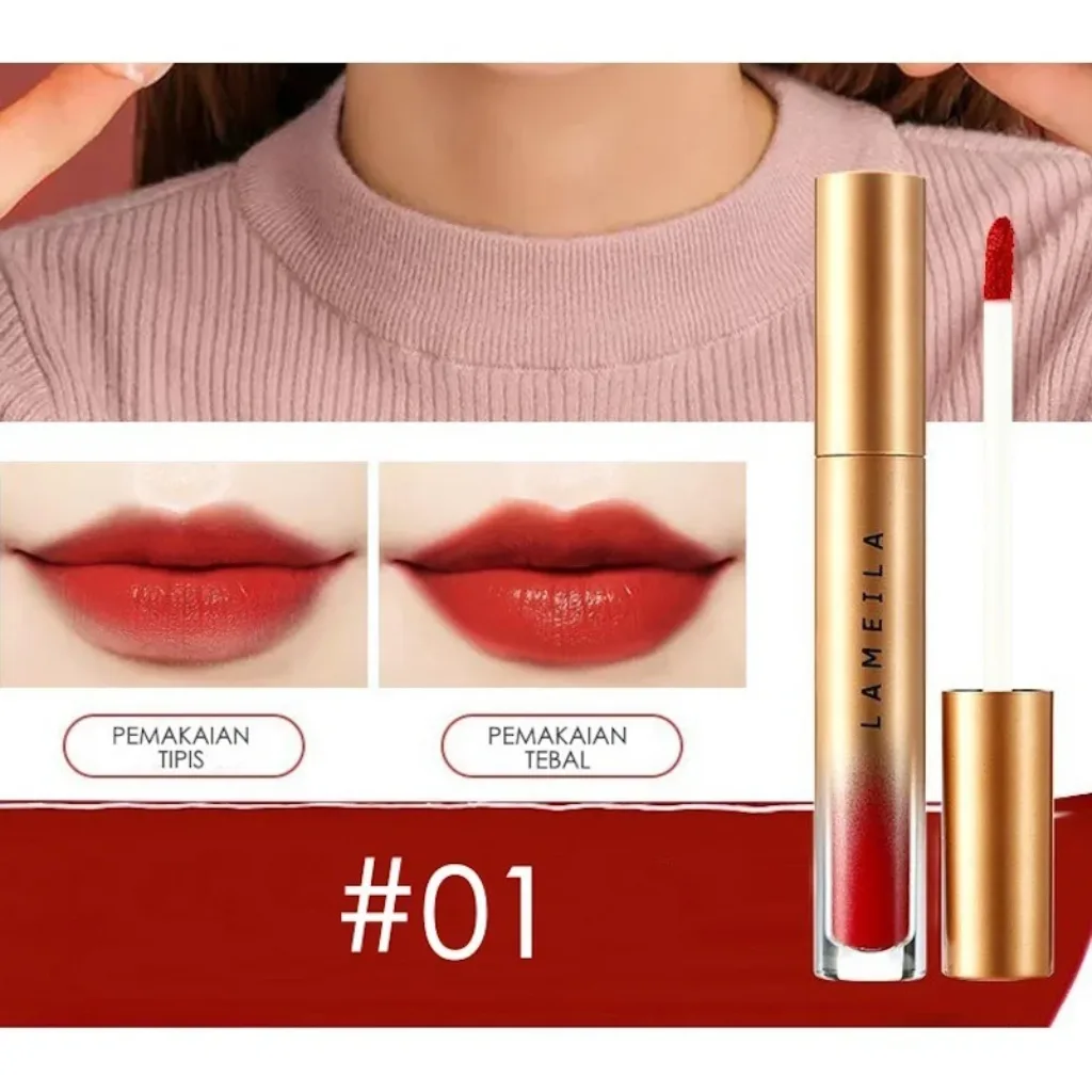 Lameila-Velvet-Lip-Glaze-Lipstick-01.webp Lameila Velvet Lip Glaze Lipstick 01 - Image 1