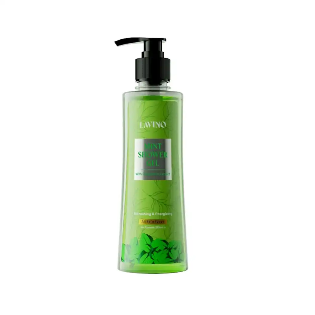 Lavino-Mint-Shower-Gel-With-Peppermint-Extract-–-330ml.webp Lavino Mint Shower Gel With Peppermint Extract – 330ml - Image 1