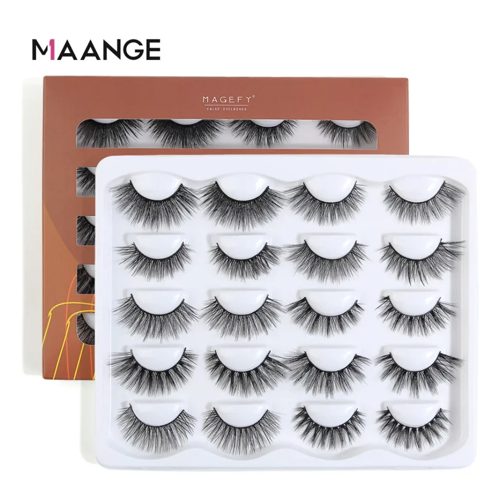 MAANGE-10Pairs-3D-Mink-Lashes-Natural-Eyelashes-–-Y1001.webp MAANGE 10Pairs 3D Mink Lashes Natural Eyelashes – Y1001 - Image 1