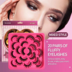 MAANGE Fluffy Mink False Eyelashes Dramatic Volume 20 Pairs Lashes – 3D/5D