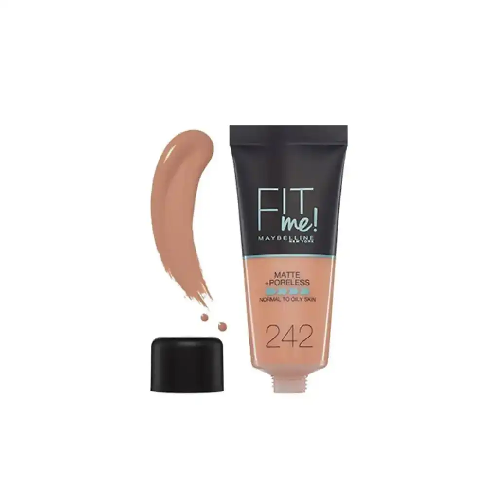 Maybelline-Fit-Me-Matte-Poreless-Foundation-–-242-Light-Honey.webp Maybelline Fit Me Matte Poreless Foundation – 242 Light Honey - Image 1