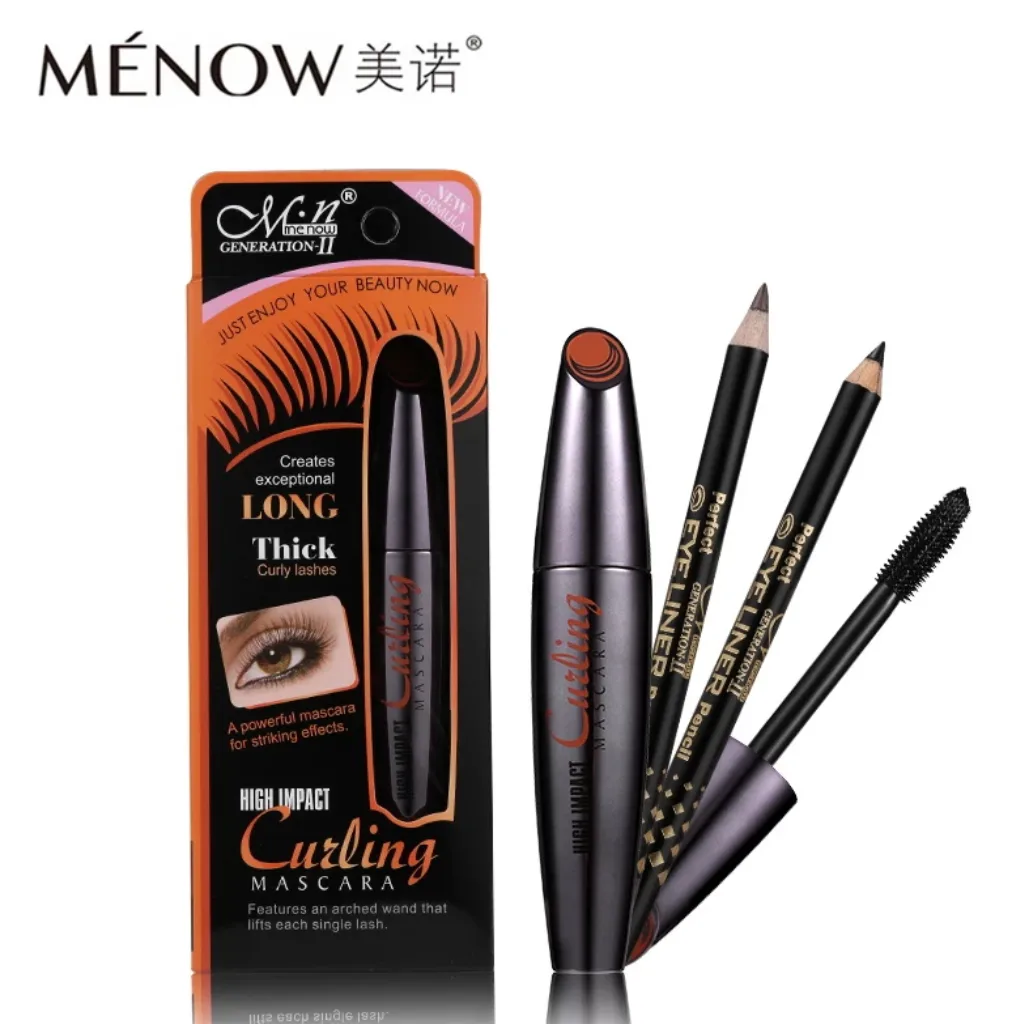 Menow-Long-Thick-Curly-Mascara-With-2pcs-Pencil.webp Menow Long Thick Curly Mascara With 2pcs Pencil - Image 1