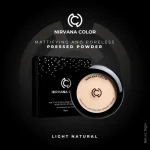 Nirvana Color Pressed Powder Mattifying Compact Powder Light Natural