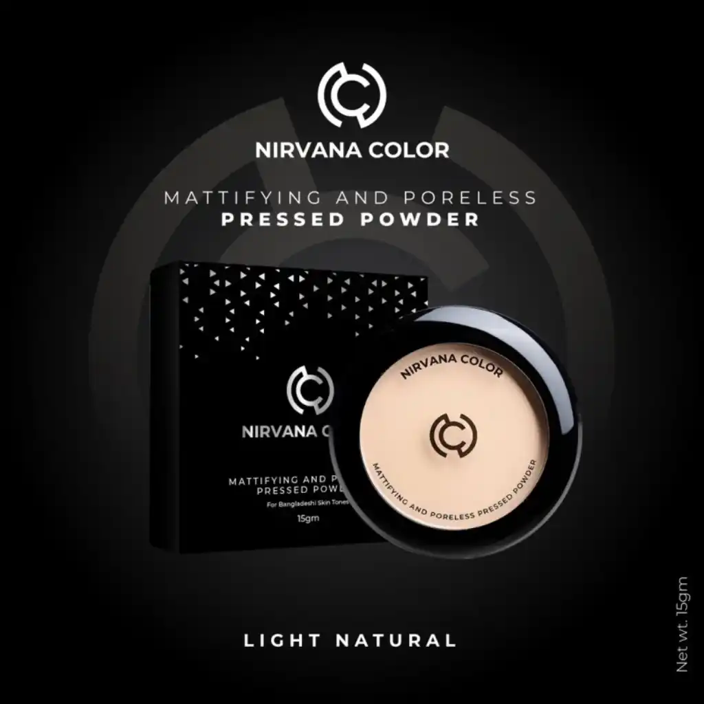 Nirvana-Color-Pressed-Powder-Mattifying-Compact-Powder-Light-Natural.webp Nirvana Color Pressed Powder Mattifying Compact Powder Light Natural - Image 1