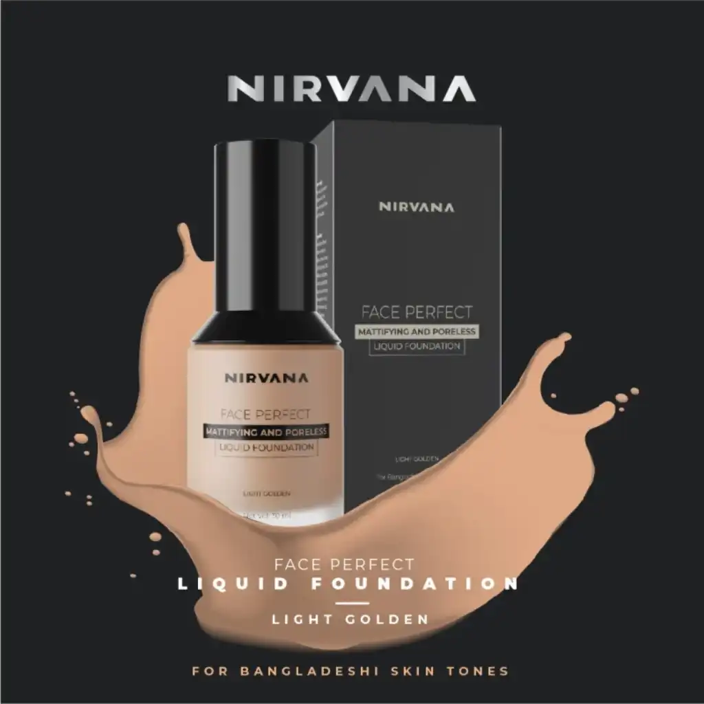 Nirvana-Liquid-Foundation-Perfect-Coverage-–-Light-Golden.webp Nirvana Liquid Foundation Perfect Coverage – Light Golden - Image 1