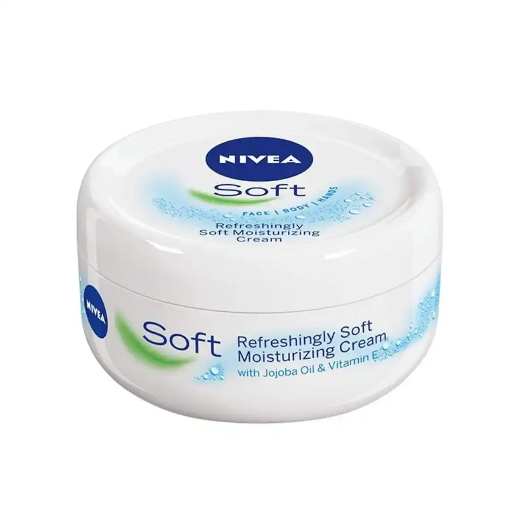 Nivea-Soft-Moisturising-Cream-–-200ml.webp Nivea Soft Moisturising Cream – 200ml - Image 1