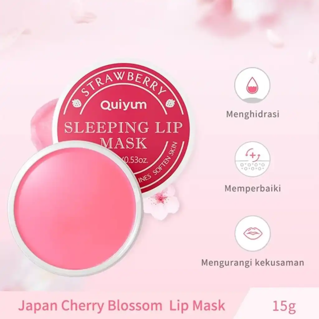 Quiyum-Strawberry-Sleeping-Lip-Mask-–-15g.webp Quiyum Strawberry Sleeping Lip Mask – 15g - Image 1
