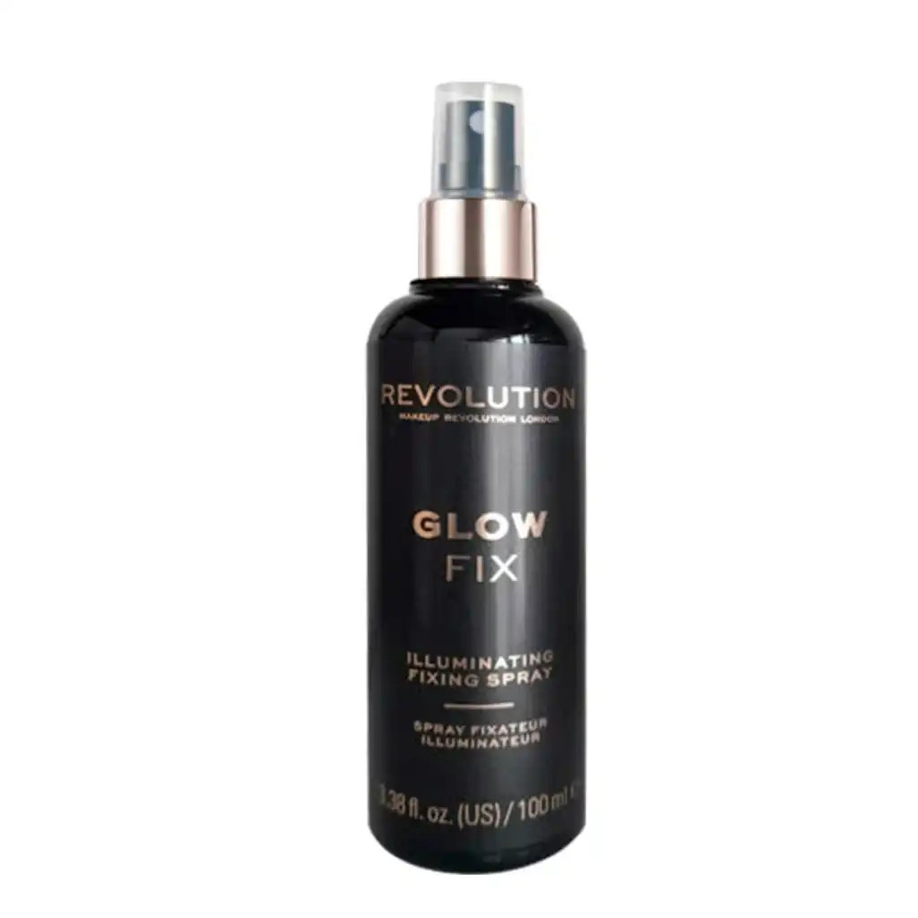 Revolution-Glow-Fix-Illuminating-Fixing-Spray-–-100ml.webp Revolution Glow Fix Illuminating Fixing Spray – 100ml - Image 1