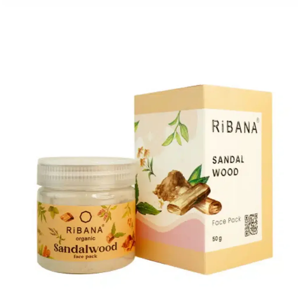 Ribana-Sandal-Wood-Face-Pack-50g.webp Ribana Sandal Wood Face Pack 50g - Image 1