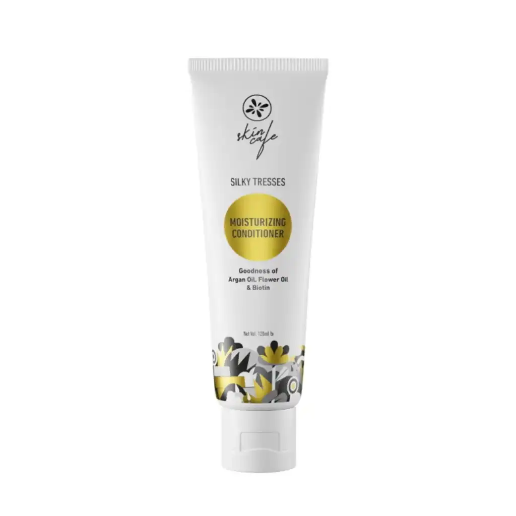 Skin-Cafe-Silky-Tresses-Moisturizing-Conditioner-120ml.webp Skin Cafe Silky Tresses Moisturizing Conditioner 120ml - Image 1