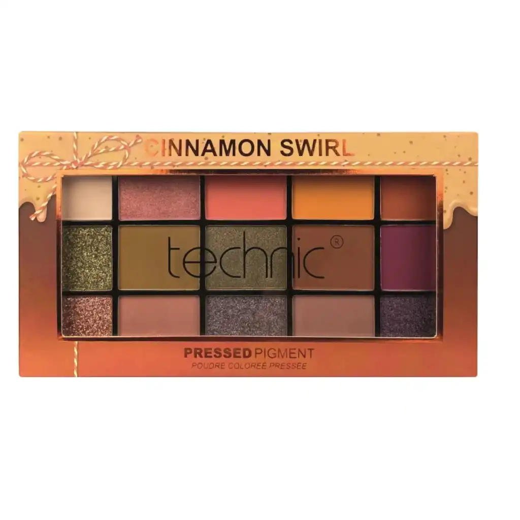 Technic-Pressed-Pigment-Cinnamon-Swirl-Eyeshadow-Palette.webp Technic Pressed Pigment Cinnamon Swirl Eyeshadow Palette - Image 1
