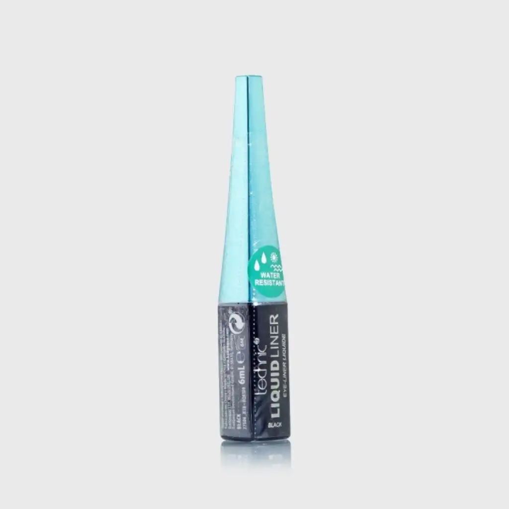 Technic-Waterproof-Liquid-Eyeliner-Black-–-6ml-Blue-Cap-.webp Technic Waterproof Liquid Eyeliner Black – 6ml ( Blue Cap ) - Image 1