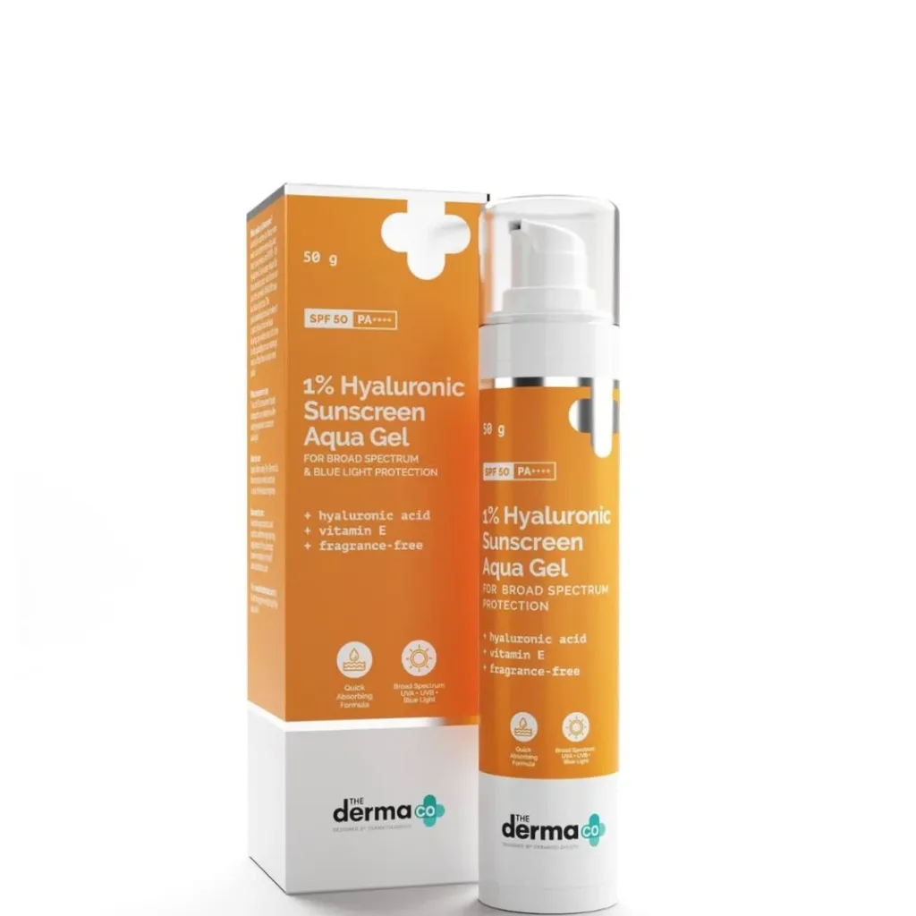 The-Derma-Co-1-Hyaluronic-Sunscreen-Aqua-Gel-–-50gm.webp The Derma Co 1% Hyaluronic Sunscreen Aqua Gel – 50gm - Image 1