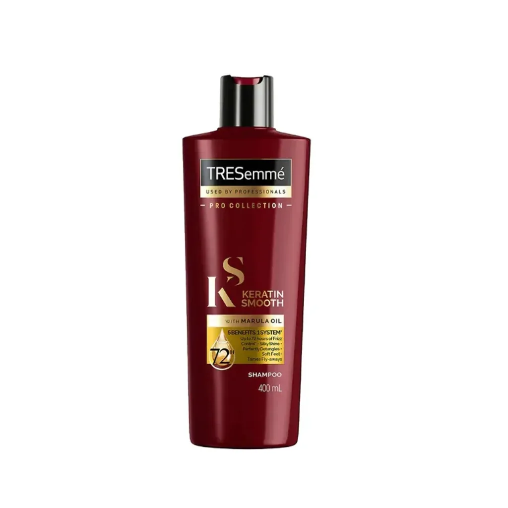 Tresemme-Keratin-Smooth-Shampoo-With-Marula-Oil-–-400ml.webp Tresemme Keratin Smooth Shampoo With Marula Oil – 400ml - Image 1