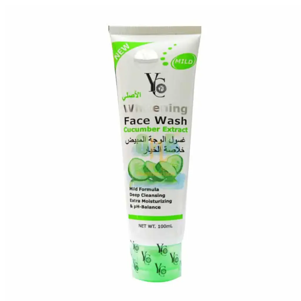 YC-Cucumber-Whitening-Face-Wash-–-100ml.webp YC Cucumber Whitening Face Wash – 100ml - Image 1